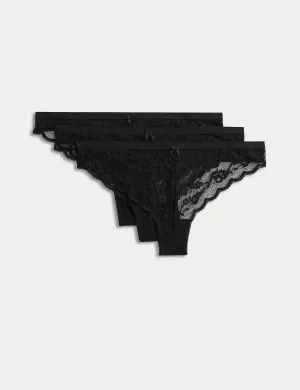 3 pcs. all over lace thong Marks & Spencer, blue